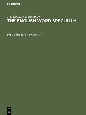 cover image of The reverse word list